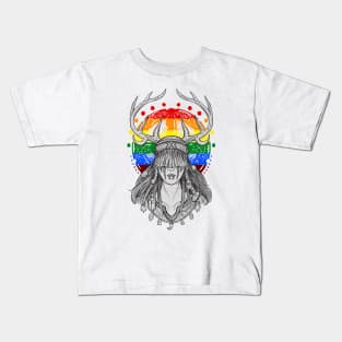 Lesbian pagan norse pride Heilung band Kids T-Shirt